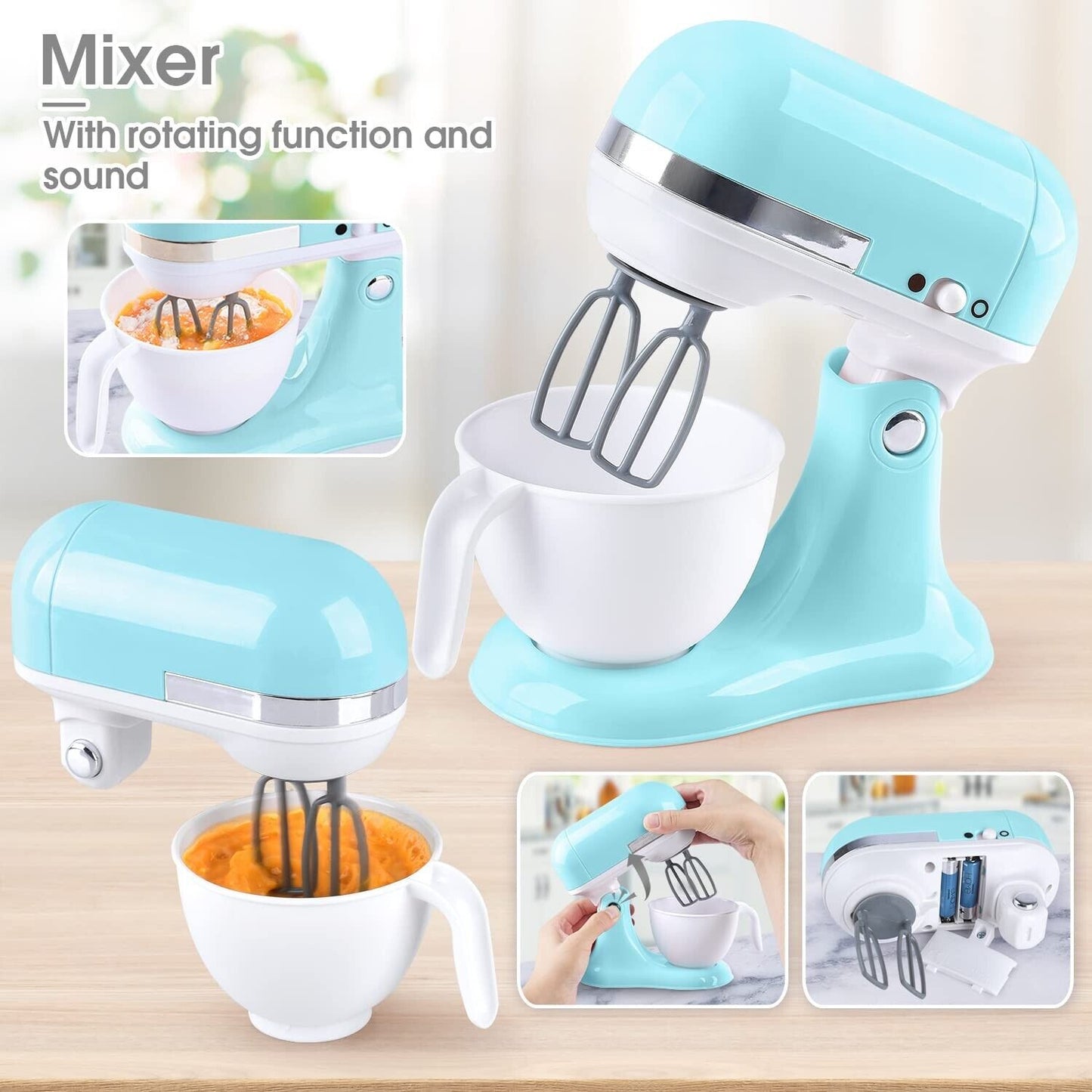 Kitchen Appliances Toys, Kids Play Kitchen Accessories Set, Pretend Kitchen T...