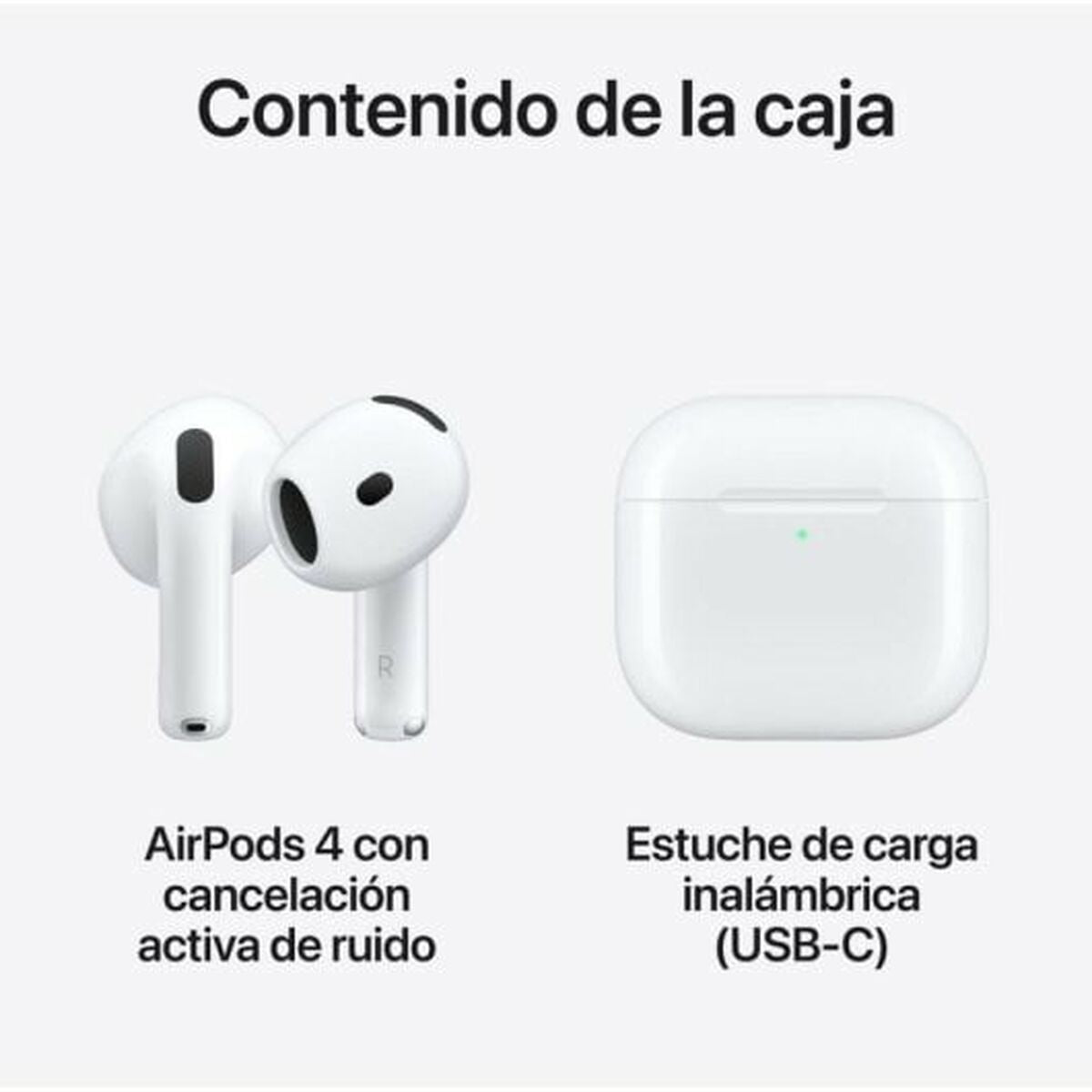 In-ear Bluetooth Headphones Apple AirPods 4 White-1