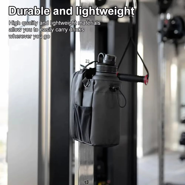 Magnetic Gym Bag Large Capacity Magnetic Carrier Bag with Phone Pocket Portable Gym Water Bottle Pouch Gym Accessories Organizer