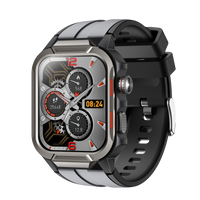 Rugged Smartwatch for Men 3ATM Waterproof Smartwatch 1.96 inch screen for Android and iOS Phones Fitness Tracker Watch with 100+ Sports Modes-0