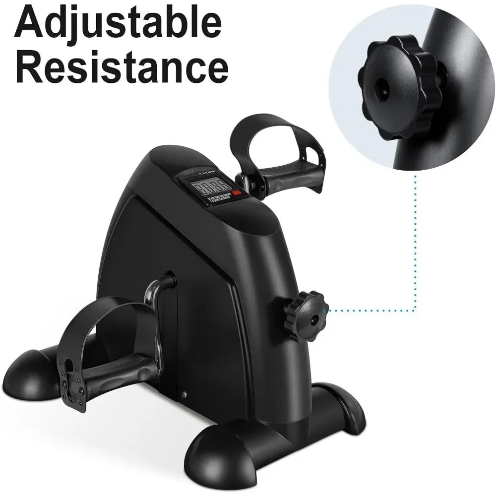 Multi-Function Mini Digital under Desk Bike Stepper Foot Pedal Exerciser,Pedal Exerciser for Senior