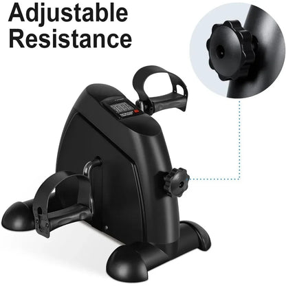 Multi-Function Mini Digital under Desk Bike Stepper Foot Pedal Exerciser,Pedal Exerciser for Senior