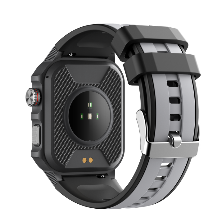 Rugged Smartwatch for Men 3ATM Waterproof Smartwatch 1.96 inch screen for Android and iOS Phones Fitness Tracker Watch with 100+ Sports Modes-2