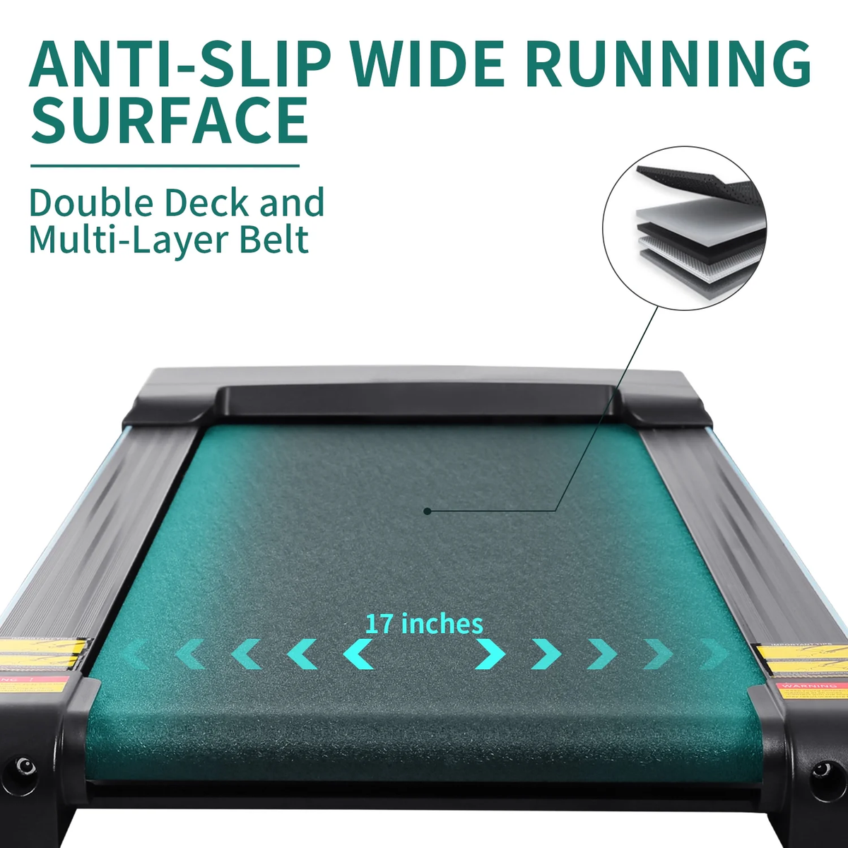 2.5 HP Treadmills for Home with 12 Levels Auto Incline, 8.5 Mph Speed 15 Preset Program, 220Lbs Max Weight