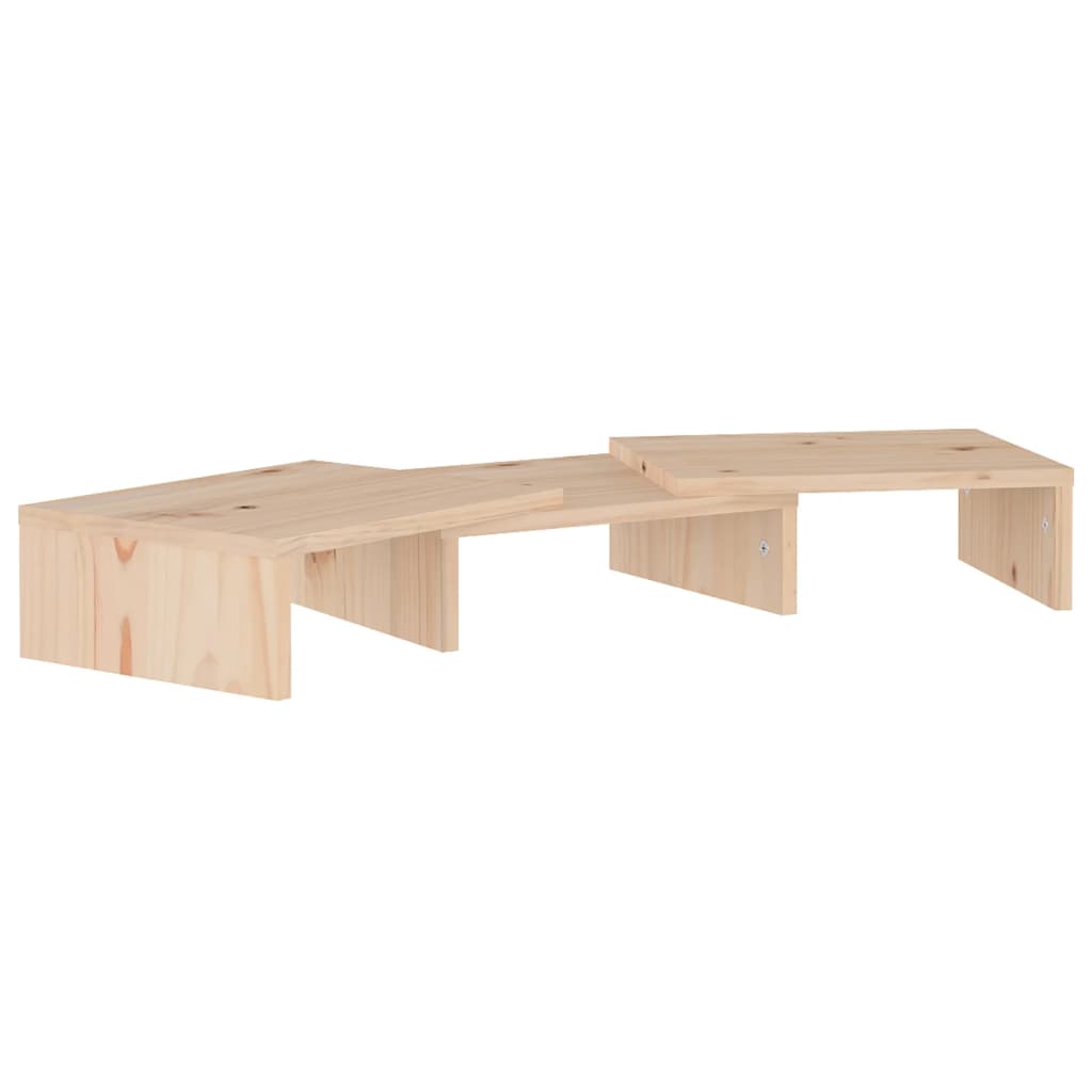 NNEVL Monitor Stand 60x24x10.5 cm Solid Wood Pine-1