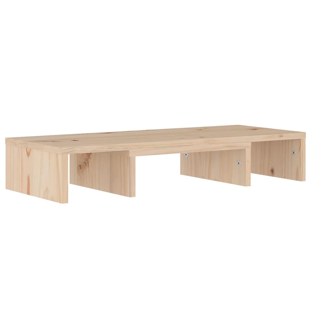 NNEVL Monitor Stand 60x24x10.5 cm Solid Wood Pine-2
