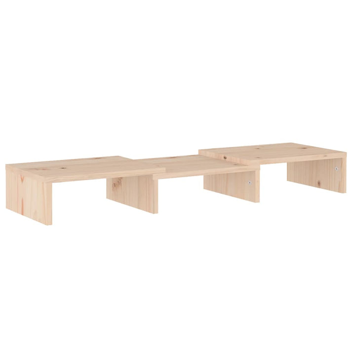 NNEVL Monitor Stand 60x24x10.5 cm Solid Wood Pine-3