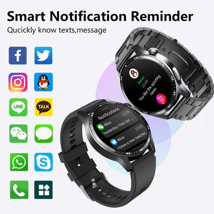 Healthy Blood Oxygen Smart Watch Men ECG+PPG Precise Body Temperature Heart Rate Monitor Smartwatch HRV Blood Pressure Watches-2
