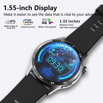 Healthy Blood Oxygen Smart Watch Men ECG+PPG Precise Body Temperature Heart Rate Monitor Smartwatch HRV Blood Pressure Watches-3