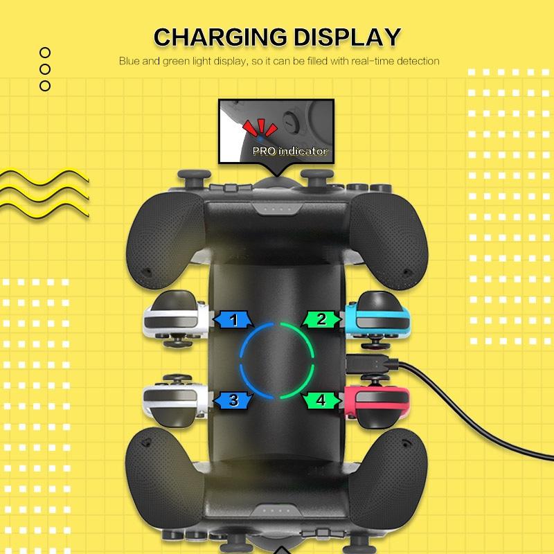 NNEIDS Versatile 6-In-1 Joycon Holder For Nintendo Switch-4