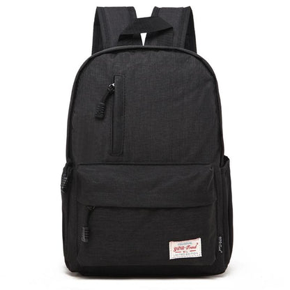 NNEDSZ Multi-function Canvas Laptop Backpack - Fits 15.6 Macbook Samsung Sony Dell Alienware Chuwi Asus Hp - 42x29x13cm - Black-0
