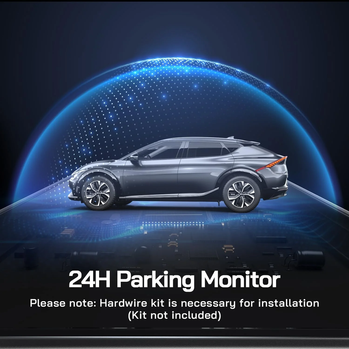 Dash Cam Front and Rear, 4K+1080P Dual Car Camera, Parking Monitor, Loop Recording