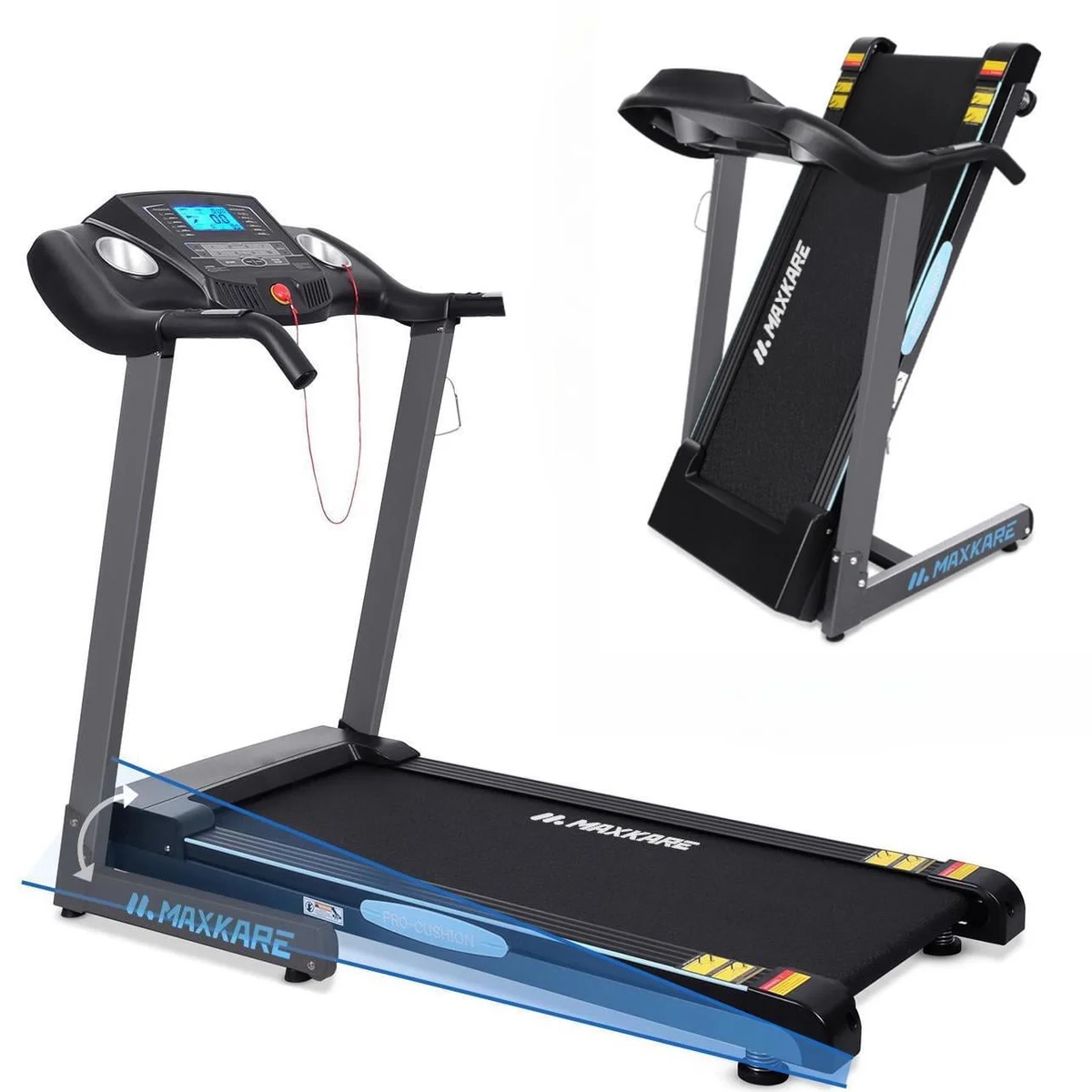 2.5 HP Treadmills for Home with 12 Levels Auto Incline, 8.5 Mph Speed 15 Preset Program, 220Lbs Max Weight