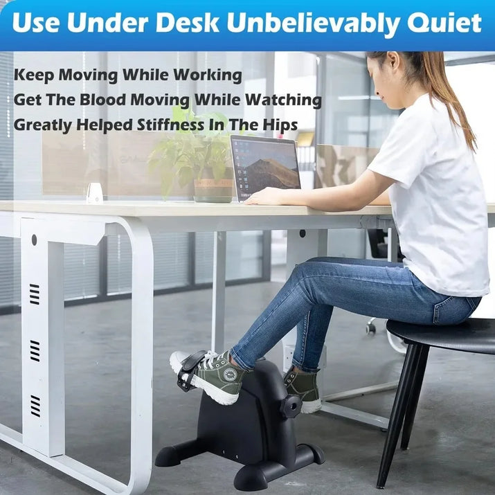 Multi-Function Mini Digital under Desk Bike Stepper Foot Pedal Exerciser,Pedal Exerciser for Senior